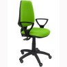 (14SBALI22BGOLFRP) PIQUERAS Y CRESPO SILLA ELCHE GIRATORIA SINCRO BRAZOS/F RUEDAS DE PARQUÉ TEJIDO BALI VERDE PISTACHO