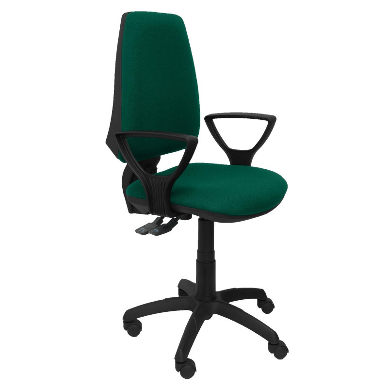 (14SBALI456BGOLF) PIQUERAS Y CRESPO SILLA ELCHE CP BRAZOS FIJOS TEJIDO BALI VERDE ESMERALDA