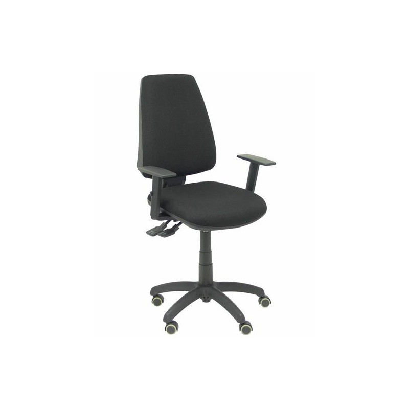 (14SBALI840B10RP) PIQUERAS Y CRESPO SILLA ELCHE S BALI NEGRO BRAZOS REGULABLES RUEDAS DE PARQUÉ (14SBALI840B10RP) PIQUERAS Y CRESPO SILLA ELCHE S BALI NEGRO BRAZOS REGULABLES RUEDAS DE PARQUÉ