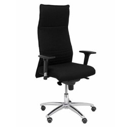 (206SBALI840) PIQUERAS Y CRESPO SILLÓN ALBACETE ASIENTO Y RESPALDO TAPIZADOS EN TEJIDO BALI COLOR NEGRO