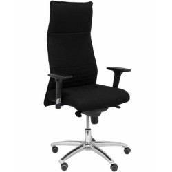 (206SXLBALI840) PIQUERAS Y CRESPO SILLÓN ALBACETE XL HASTA 160KG GIRATORIO SINCRO BRAZOS/R TAPIZADO BALI NEGRO