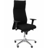 (206SXLBALI840) PIQUERAS Y CRESPO SILLÓN ALBACETE XL HASTA 160KG GIRATORIO SINCRO BRAZOS/R TAPIZADO BALI NEGRO