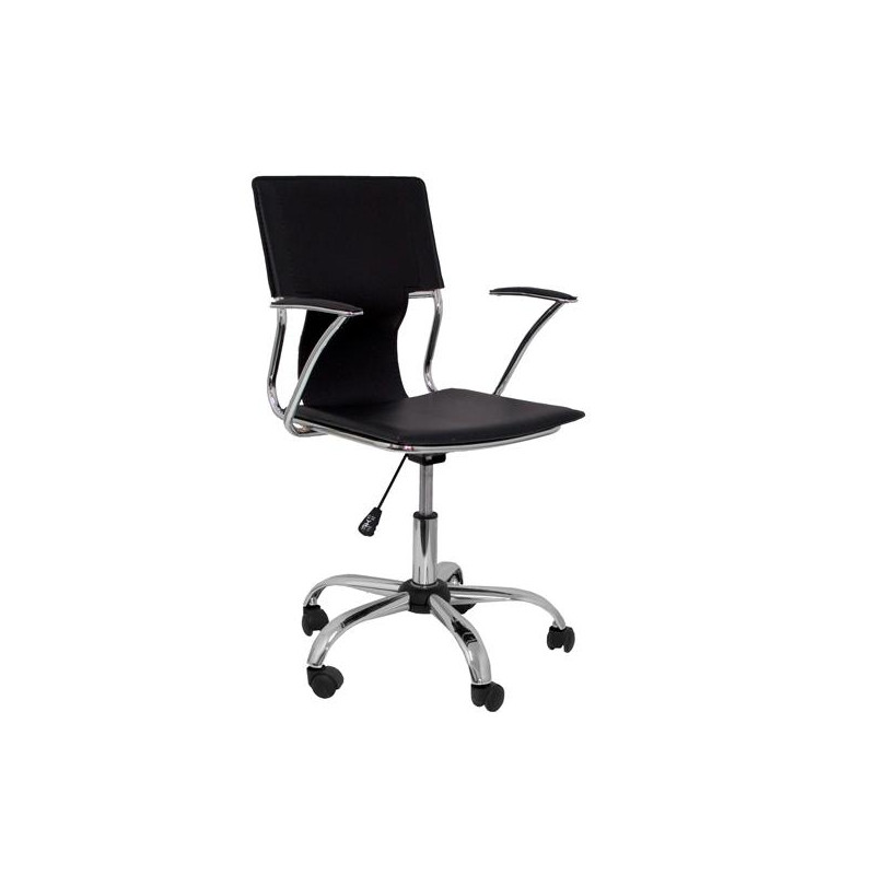 (214NE) PIQUERAS Y CRESPO SILLA BOGARRA GIRATORIA BRAZOS/F CHASIS CROMADO TAPIZADO SIMILPIEL NEGRO (214NE) PIQUERAS Y CRESPO SILLA BOGARRA GIRATORIA BRAZOS/F CHASIS CROMADO TAPIZADO SIMILPIEL NEGRO