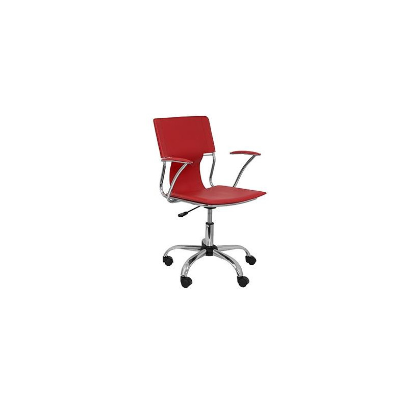 (214RJ) PIQUERAS Y CRESPO SILLA BOGARRA GIRATORIA BRAZOS/F CHASIS CROMADO TAPIZADO SIMILPIEL ROJO (214RJ) PIQUERAS Y CRESPO SILLA BOGARRA GIRATORIA BRAZOS/F CHASIS CROMADO TAPIZADO SIMILPIEL ROJO