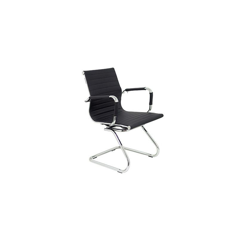 (258CPNE) PIQUERAS Y CRESPO MODELO MADROÑO SILLON PATIN ASIENTO Y RESPALDO EN SEMIPIEL COLOR NEGRO (258CPNE) PIQUERAS Y CRESPO MODELO MADROÑO SILLON PATIN ASIENTO Y RESPALDO EN SEMIPIEL COLOR NEGRO