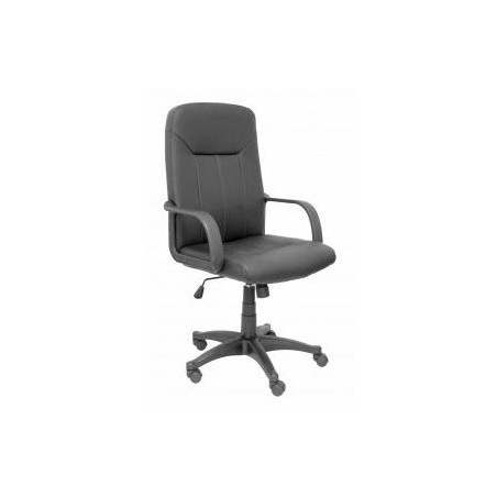 (261SPNE) PIQUERAS Y CRESPO SILLÓN DE DIRECCIÓN VILLA GIRATORIO BRAZOS FIJOS REGULABLE BASCULANTE NEGRO