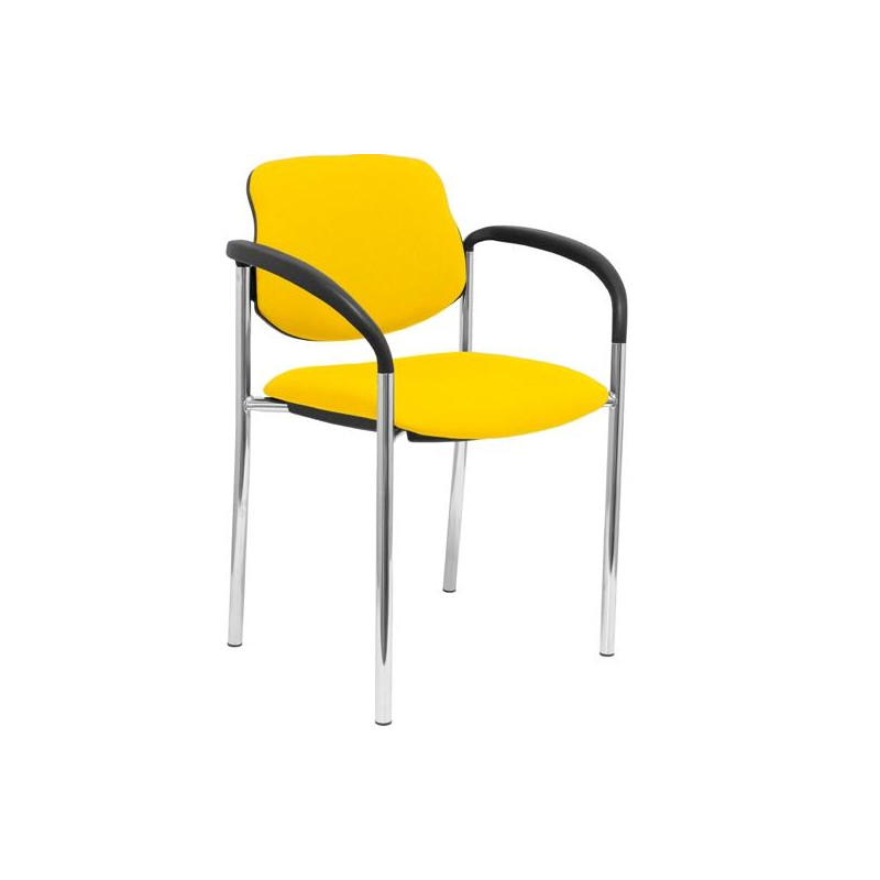 (27CRBALI100CB) PIQUERAS Y CRESPO SILLA FIJA STYL B/FIJOS CHASIS CROMO TEJIDO BALI AMARILLO (27CRBALI100CB) PIQUERAS Y CRESPO SILLA FIJA STYL B/FIJOS CHASIS CROMO TEJIDO BALI AMARILLO