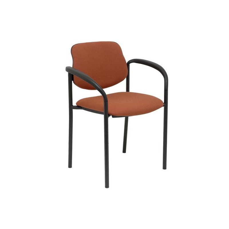 (27NBALI363CB) PIQUERAS Y CRESPO SILLA FIJA STYL B/FIJOS CHASIS NEGRO TEJIDO BALI MARRÓN (27NBALI363CB) PIQUERAS Y CRESPO SILLA FIJA STYL B/FIJOS CHASIS NEGRO TEJIDO BALI MARRÓN