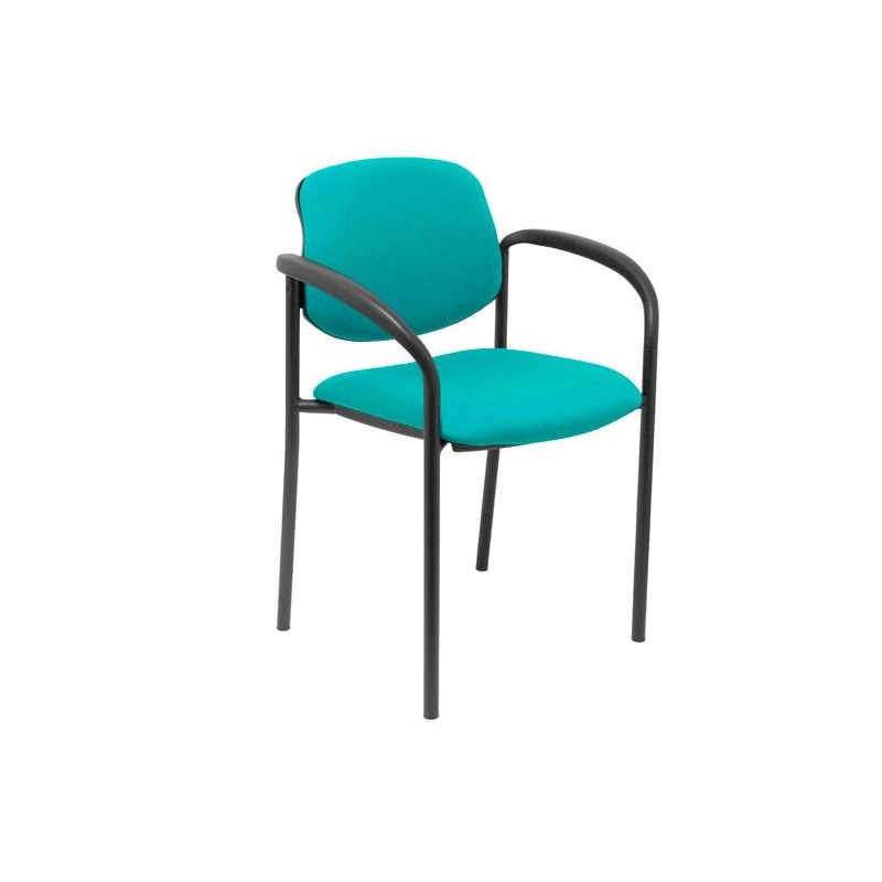 (27NBALI39CB) PIQUERAS Y CRESPO SILLA FIJA STYL B/FIJOS CHASIS NEGRO TEJIDO BALI VERDE CLARO (27NBALI39CB) PIQUERAS Y CRESPO SILLA FIJA STYL B/FIJOS CHASIS NEGRO TEJIDO BALI VERDE CLARO