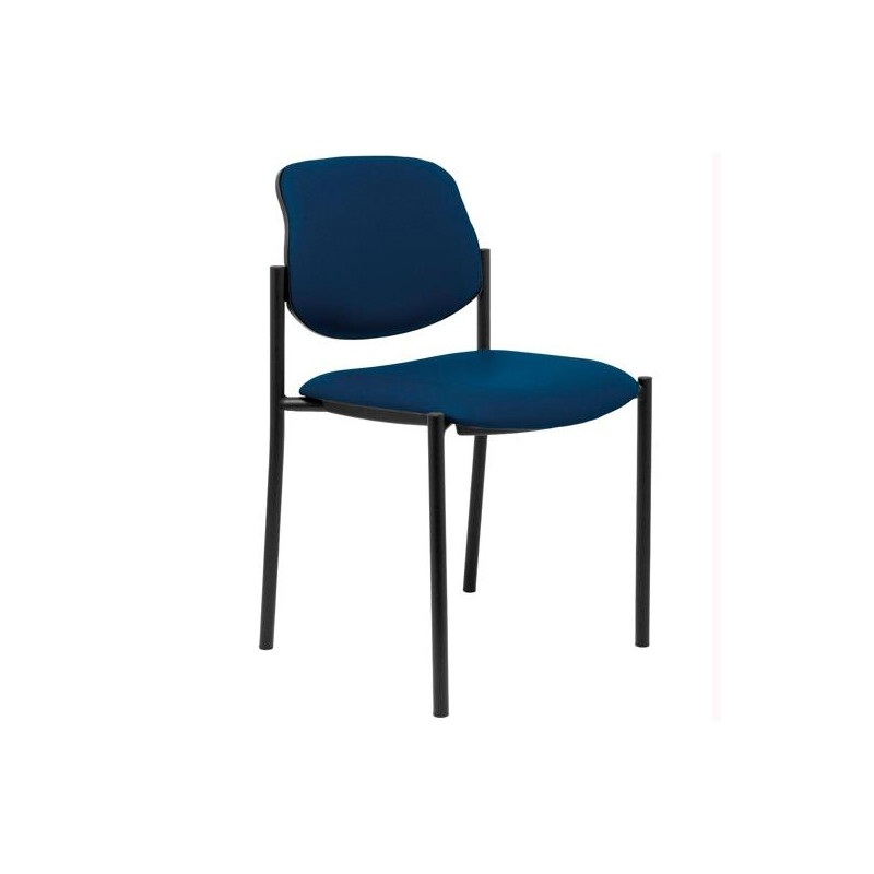 (27NSPAZM) PIQUERAS Y CRESPO SILLA FIJA STYL S/BRAZOS CHASIS NEGRO TAPIZADO SIMILPIEL AZUL MARINO (27NSPAZM) PIQUERAS Y CRESPO SILLA FIJA STYL S/BRAZOS CHASIS NEGRO TAPIZADO SIMILPIEL AZUL MARINO
