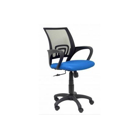 (312AZ) PIQUERAS Y CRESPO SILLA OPERATIVA VIANOS B/FIJOS RESPALDO MALLA ASIENTO BALI AZUL