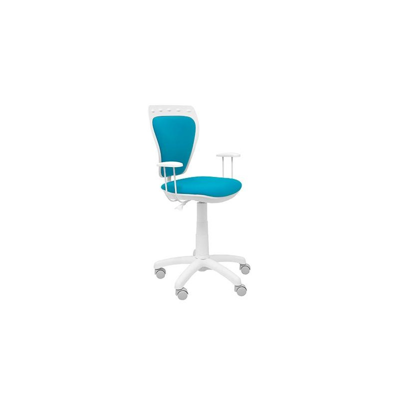 (34BCLMICRO31) PIQUERAS Y CRESPO SILLA JUVENIL MINISTYLE BLANCA MICRO AZUL