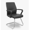 (520PACRSP840) PIQUERAS Y CRESPO SILLÓN CONFIDENTE PATÍN OPTI520PA SIMILPIEL NEGRO