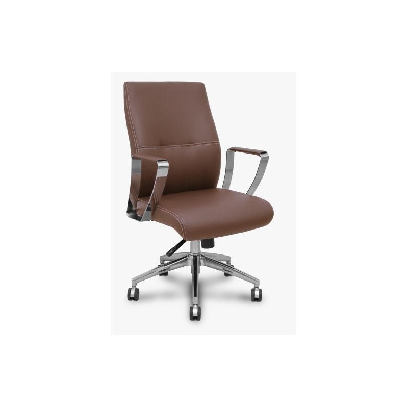 (540CSSP363BARC60) PIQUERAS Y CRESPO SILLÓN CONFIDENTE ERGO540CS SINCRO SIMILPIEL MARRÓN BASE CON RUEDAS CROMADAS (540CSSP363BARC60) PIQUERAS Y CRESPO SILLÓN CONFIDENTE ERGO540CS SINCRO SIMILPIEL MARRÓN BASE CON RUEDAS CROMADAS
