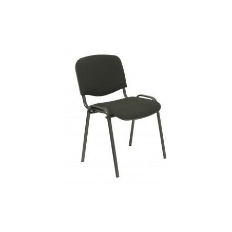 (PACK226PTNA840) PIQUERAS Y CRESPO PACK DE 2 SILLAS FIJAS APILABLES ISO TAPIZADA ARAN NEGRO