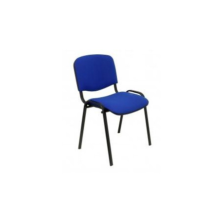 (PACK426ARAN229) PIQUERAS Y CRESPO PACK DE 4 SILLAS FIJAS APILABLES ISO TAPIZADA ARAN AZUL