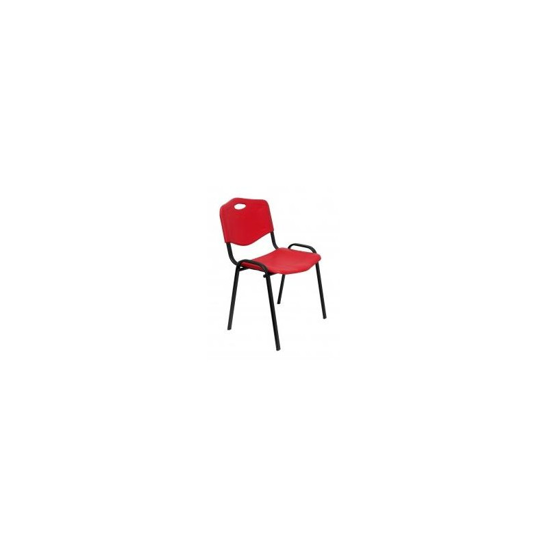 (PACK426IRJ) PIQUERAS Y CRESPO PACK DE 4 SILLAS FIJAS APILABLES ISO ASIENTO Y RESPALDO PVC ROJO (PACK426IRJ) PIQUERAS Y CRESPO PACK DE 4 SILLAS FIJAS APILABLES ISO ASIENTO Y RESPALDO PVC ROJO