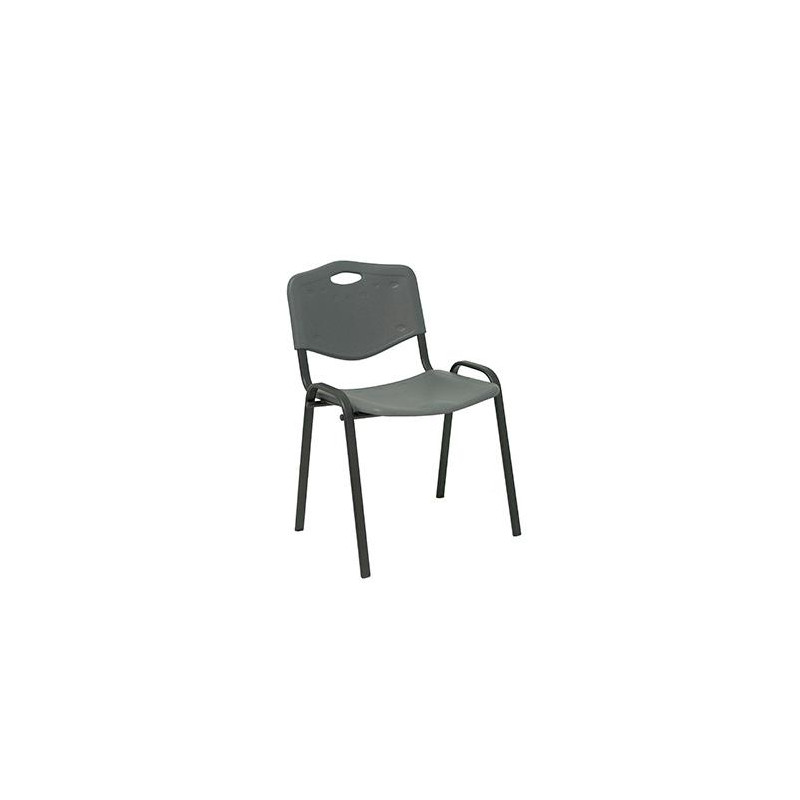 (PACK426PTNI600) PIQUERAS Y CRESPO PACK DE 4 SILLAS FIJAS APILABLES ISO ASIENTO Y RESPALDO PVC GRIS (PACK426PTNI600) PIQUERAS Y CRESPO PACK DE 4 SILLAS FIJAS APILABLES ISO ASIENTO Y RESPALDO PVC GRIS