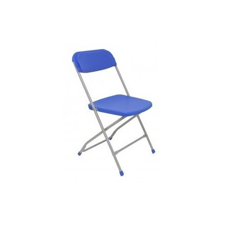 (PACK5314AZ) PIQUERAS Y CRESPO PACK DE 5 SILLAS PLEGABLE ALUMINIO Y PP SIN BRAZOS AZUL