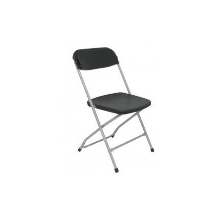 (PACK5314NE) PIQUERAS Y CRESPO PACK DE 5 SILLAS PLEGABLE ALUMINIO Y PP SIN BRAZOS NEGRO
