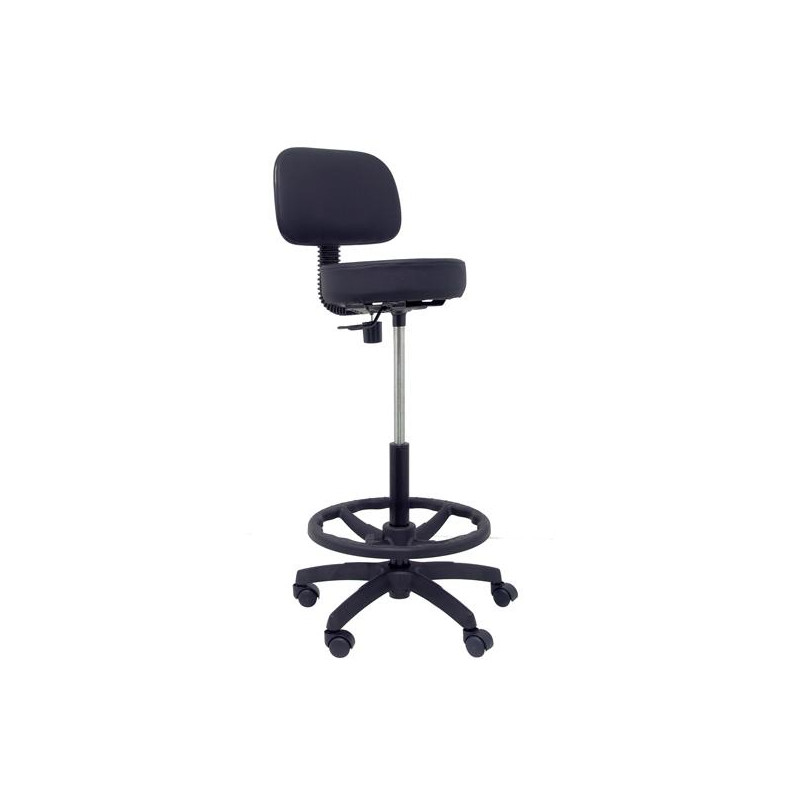 (T01CLSPNE) PIQUERAS Y CRESPO TABURETE LLANOS GIRATORIO REGULABLE CON ARO REPOSAPIÉS TAPIZADO SIMILPIEL NEGRO (T01CLSPNE) PIQUERAS Y CRESPO TABURETE LLANOS GIRATORIO REGULABLE CON ARO REPOSAPIÉS TAPIZADO SIMILPIEL NEGRO