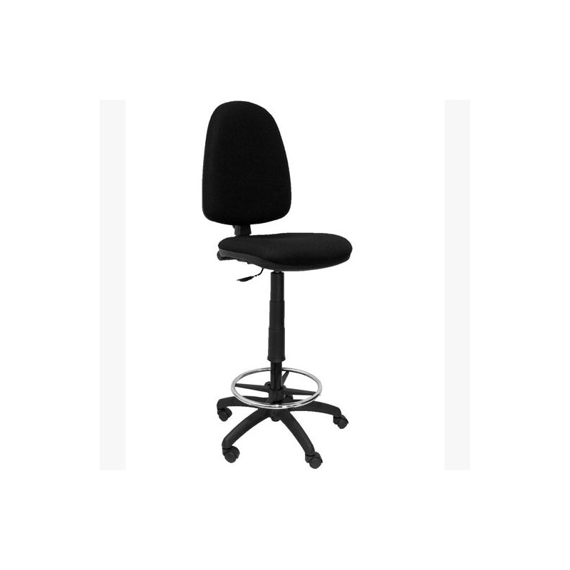 (T04CPBALI840) PIQUERAS Y CRESPO TABURETE AYNA S/BRAZOS REGULABLE EN ALTURA Y ARO REPOSAPIÉS TAPIZADO BALI NEGRO (T04CPBALI840) PIQUERAS Y CRESPO TABURETE AYNA S/BRAZOS REGULABLE EN ALTURA Y ARO REPOSAPIÉS TAPIZADO BALI NEGRO