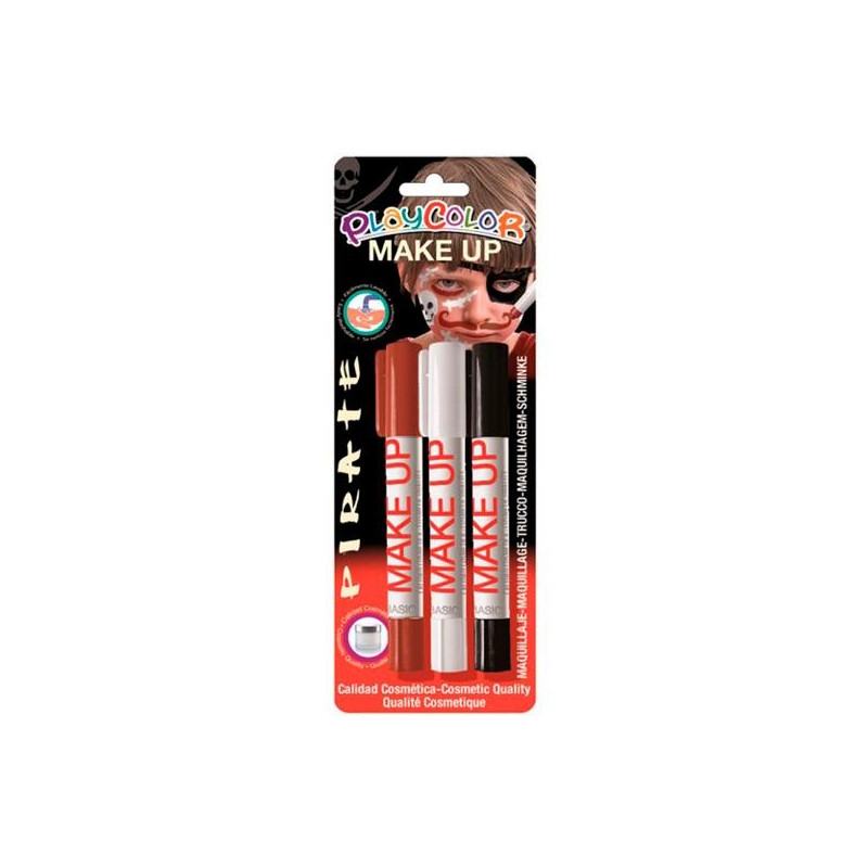 (01042) PLAYCOLOR PACK 3 BARRAS DE MAQUILLAJE MAKE UP THEMATICS PIRATE C/SURTIDOS (01042) PLAYCOLOR PACK 3 BARRAS DE MAQUILLAJE MAKE UP THEMATICS PIRATE C/SURTIDOS
