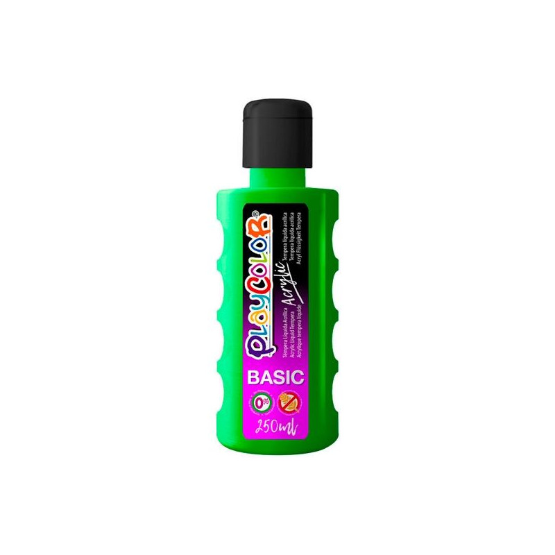 (18561) PLAYCOLOR PINTURA ACRYLIC BASIC BOTELLA 250ML VERDE OSCURO (18561) PLAYCOLOR PINTURA ACRYLIC BASIC BOTELLA 250ML VERDE OSCURO