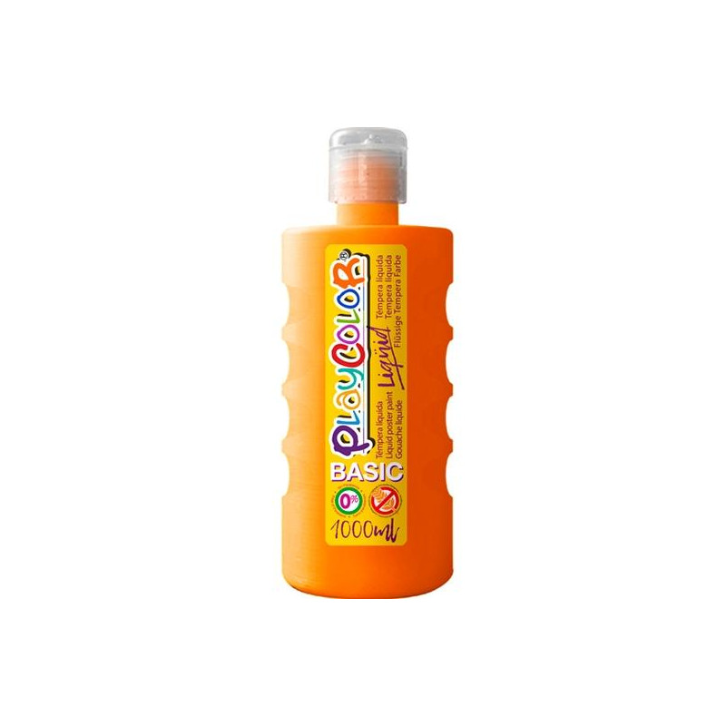 (19501) PLAYCOLOR TÉMPERA LÍQUIDA BASIC NARANJA BOTELLA 1000ML (19501) PLAYCOLOR TÉMPERA LÍQUIDA BASIC NARANJA BOTELLA 1000ML
