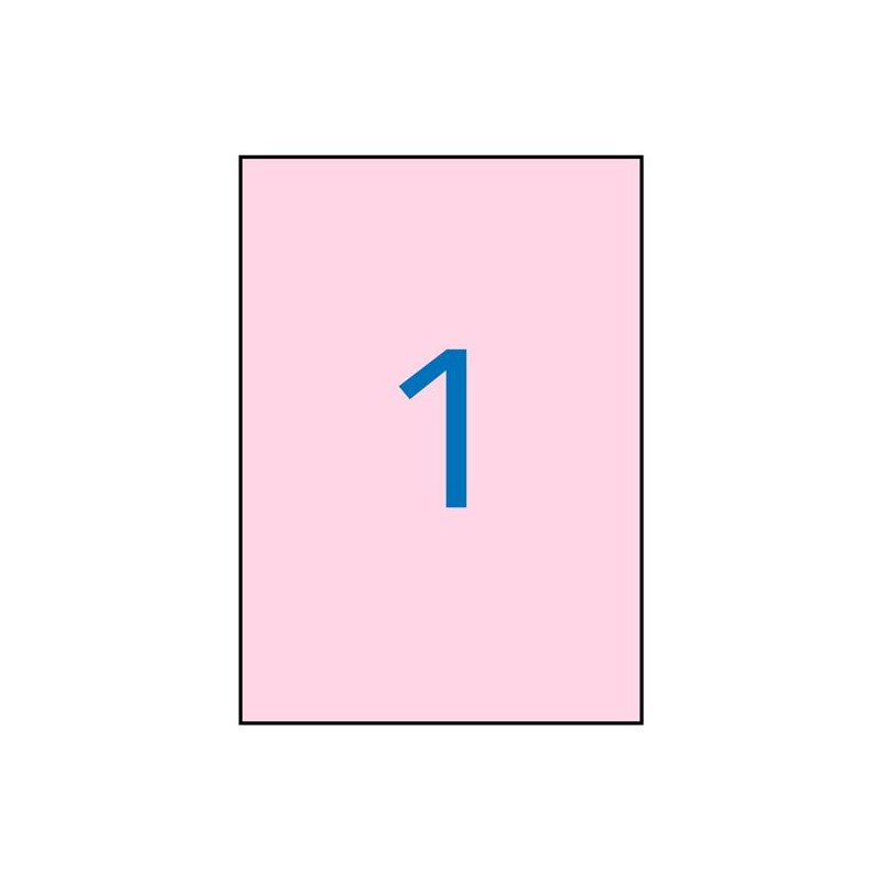 (11846) APLI ETIQUETAS ADHESIVAS 210X297MM INKJET/LÁSER C/RECTOS 1 X 20H ROSA PASTEL (11846) APLI ETIQUETAS ADHESIVAS 210X297MM INKJET/LÁSER C/RECTOS 1 X 20H ROSA PASTEL