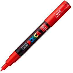 (285072000) POSCA MARCADOR  PC-1M NO PERMANENTE PUNTA FINA 0.7-1MM ROJO