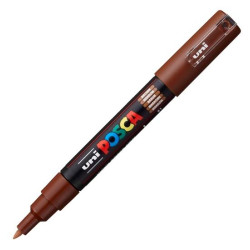 (285080000) POSCA MARCADOR  PC-1M NO PERMANENTE PUNTA FINA 0.7-1MM MARRÓN