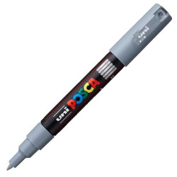 (285148000) POSCA MARCADOR  PC-1M NO PERMANENTE PUNTA FINA 0.7-1MM GRIS