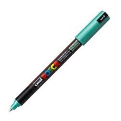 (289843000/317867000) POSCA MARCADOR  PC-1MR NO PERMANENTE PUNTA EXTRAFINA 0.7MM VERDE METÁLICO