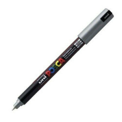 (289884000/317909000) POSCA MARCADOR  PC-1MR NO PERMANENTE PUNTA EXTRAFINA 0.7MM PLATA