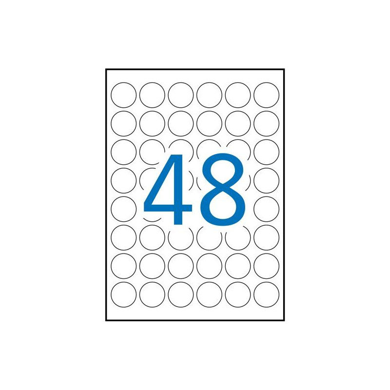 (13882) APLI ETIQUETAS ADHESIVAS CIRCULARES Ø30MM INKJET/LÁSER 48 X 25H BLANCO (13882) APLI ETIQUETAS ADHESIVAS CIRCULARES Ø30MM INKJET/LÁSER 48 X 25H BLANCO