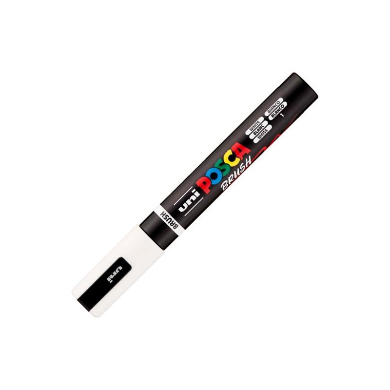 (311738000) POSCA MARCADOR PC-5BR BRUSH PUNTA M SEMIFLEXIBLE BLANCO (311738000) POSCA MARCADOR PC-5BR BRUSH PUNTA M SEMIFLEXIBLE BLANCO