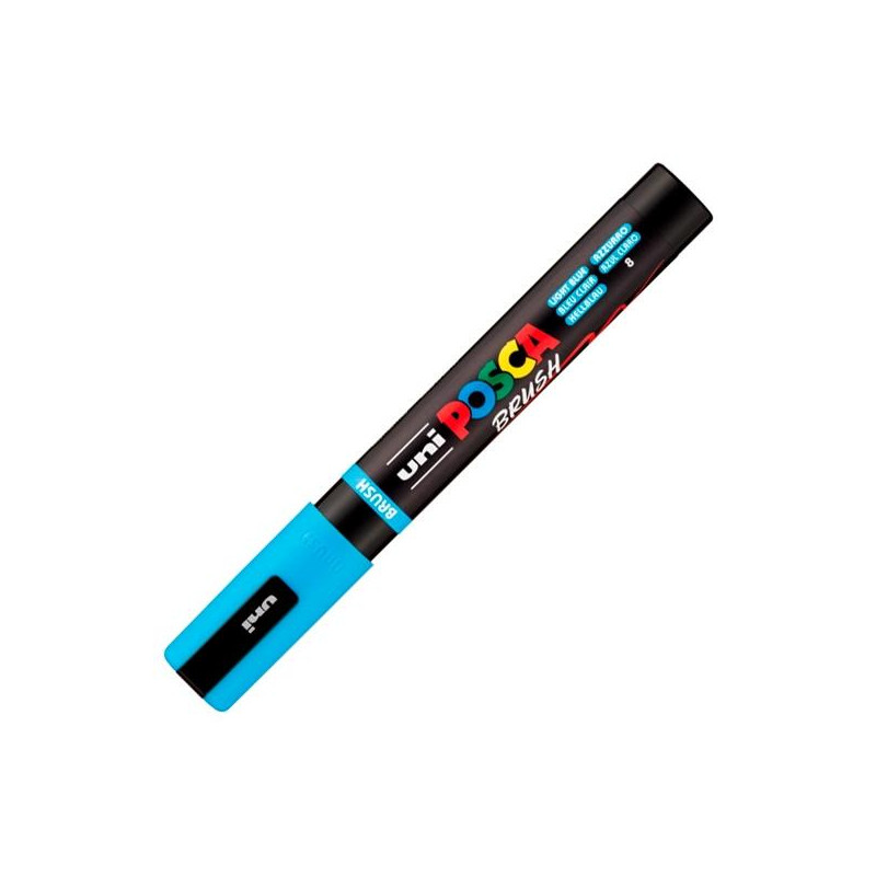 (311787000) POSCA MARCADOR PC-5BR BRUSH PUNTA M SEMIFLEXIBLE AZUL CLARO (311787000) POSCA MARCADOR PC-5BR BRUSH PUNTA M SEMIFLEXIBLE AZUL CLARO