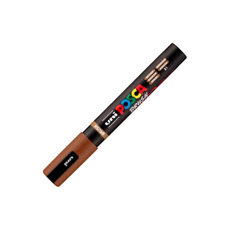 (311837000) POSCA MARCADOR PC-5BR BRUSH PUNTA M SEMIFLEXIBLE MARRÓN (311837000) POSCA MARCADOR PC-5BR BRUSH PUNTA M SEMIFLEXIBLE MARRÓN