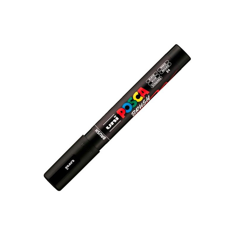 (311852000) POSCA MARCADOR PC-5BR BRUSH PUNTA M SEMIFLEXIBLE NEGRO (311852000) POSCA MARCADOR PC-5BR BRUSH PUNTA M SEMIFLEXIBLE NEGRO