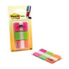 (7000042777) POST-IT INDEX RIGIDO ROSA VERDE NARANJA - 3 DISPENSADORES STD 3X22