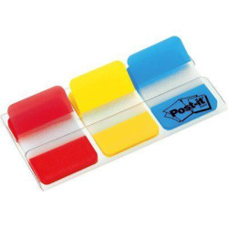 (7000146810) POST-IT INDEX RIGIDO ROJO AZUL AMARILLO - 3 DISPENSADORES STD 3X22