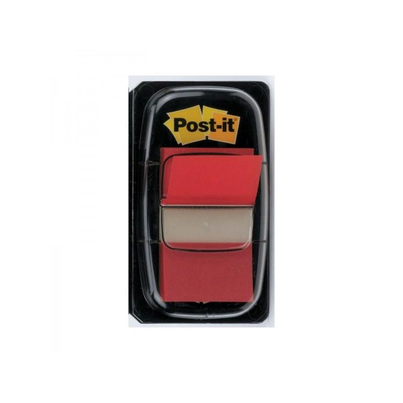 (7100089833 / 680-1) POST-IT INDEX 680 DISPENSADOR 1X50 ROJO -12U- (7100089833 / 680-1) POST-IT INDEX 680 DISPENSADOR 1X50 ROJO -12U-