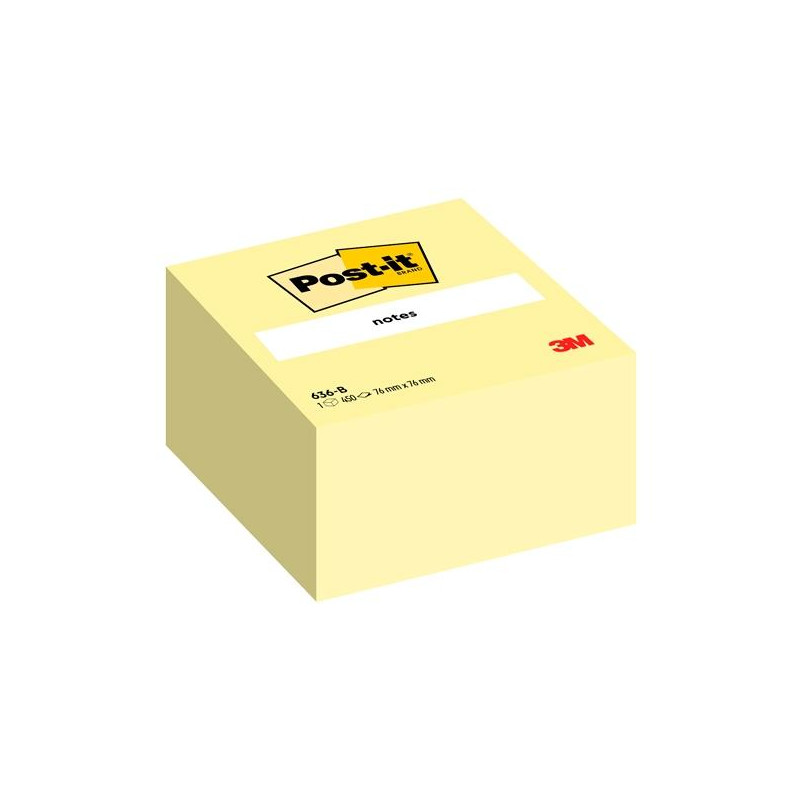 (7100172238) POST-IT CUBO DE NOTAS 636-B 450H 76X76MM CANARY YELLOW (7100172238) POST-IT CUBO DE NOTAS 636-B 450H 76X76MM CANARY YELLOW