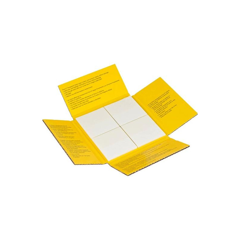 (7100282601) POST-IT BLOC NOTAS ADHESIVAS 36H 73X73 TRANSPARENTES PACK 12 UD (7100282601) POST-IT BLOC NOTAS ADHESIVAS 36H 73X73 TRANSPARENTES PACK 12 UD