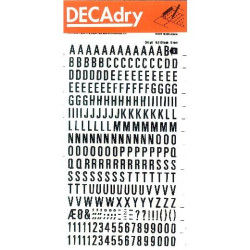 (DD9F) APLI LETRAS Y NÚMEROS TRANSFERIBLES 8MM 277 CARACTERES NEGRO