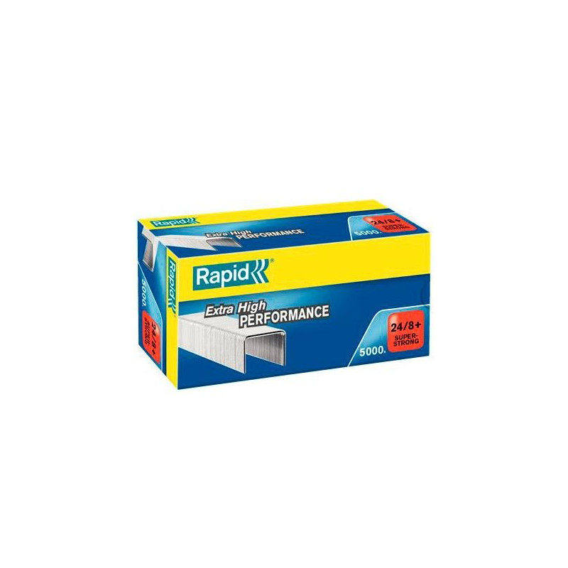 (24860100) RAPID GRAPAS 24/8+ SÚPER STRONG GALVANIZADA CAJA DE 5000 (24860100) RAPID GRAPAS 24/8+ SÚPER STRONG GALVANIZADA CAJA DE 5000