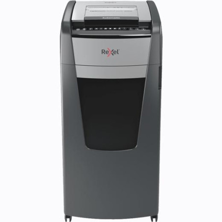 (2020600XEU) REXEL DESTRUCTORA AUTOMÁTICA OPTIMUM AUTOFEED 600X CORTE PARTICULAS P-4 (4X30MM) ANTIATASCO  NEGRO