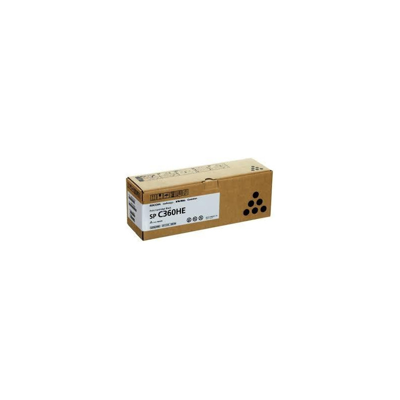 (408184) RICOH CARTUCHO DE TÓNER NEGRO SPC360HE (408184) RICOH CARTUCHO DE TÓNER NEGRO SPC360HE