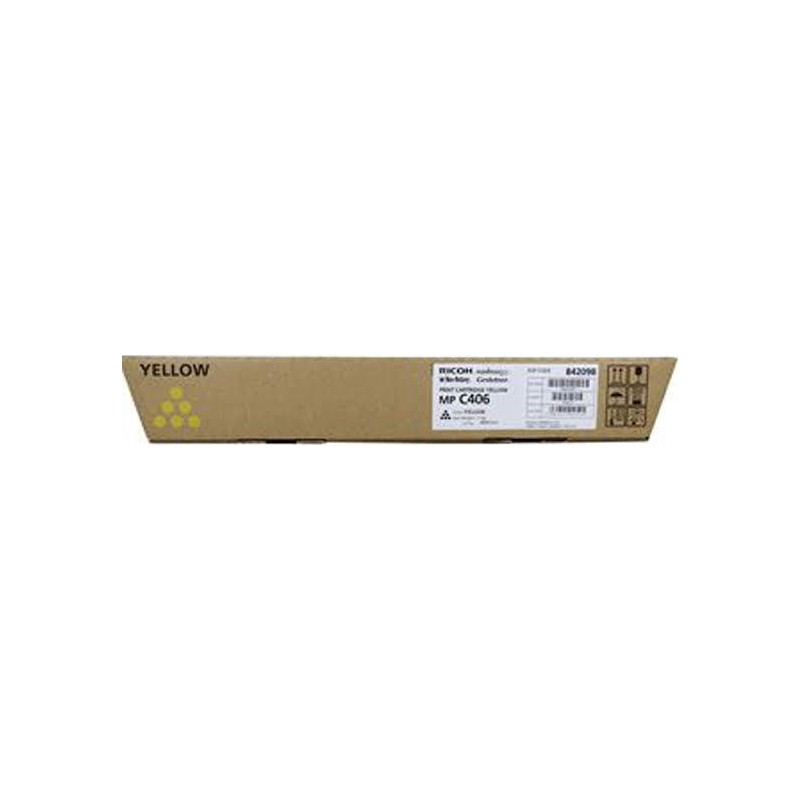 (842098) RICOH TONER AMARILLO MP-C306 / MP-C307 / MP-C406 (842098) RICOH TONER AMARILLO MP-C306 / MP-C307 / MP-C406